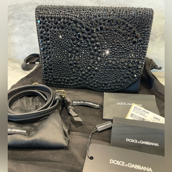 Dolce & Gabbana DG Logo Embellished Crossbody NWT - Picture 6 of 13